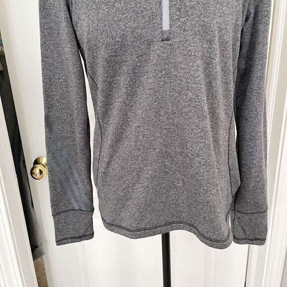 Adidas 1/2 Zip Long Sleeve Fitted Pullover Sweatshirt Jacket - Picture 5 of 14